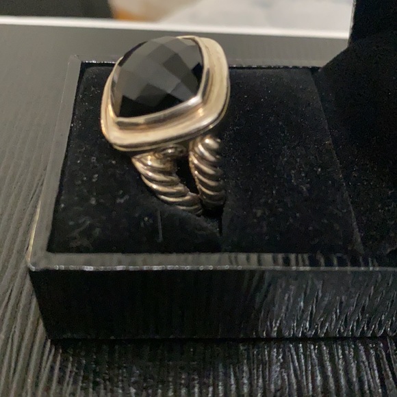 David Yurman black onyx ring- sterling - Picture 3 of 10